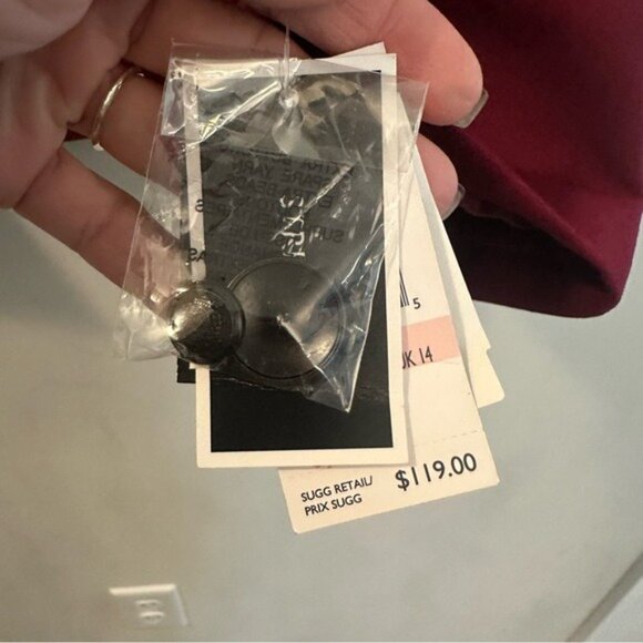 Nine West Burgundy Tuxedo Regencycore Blazer Black Contrast Collar Size 10 NWT - Picture 9 of 14